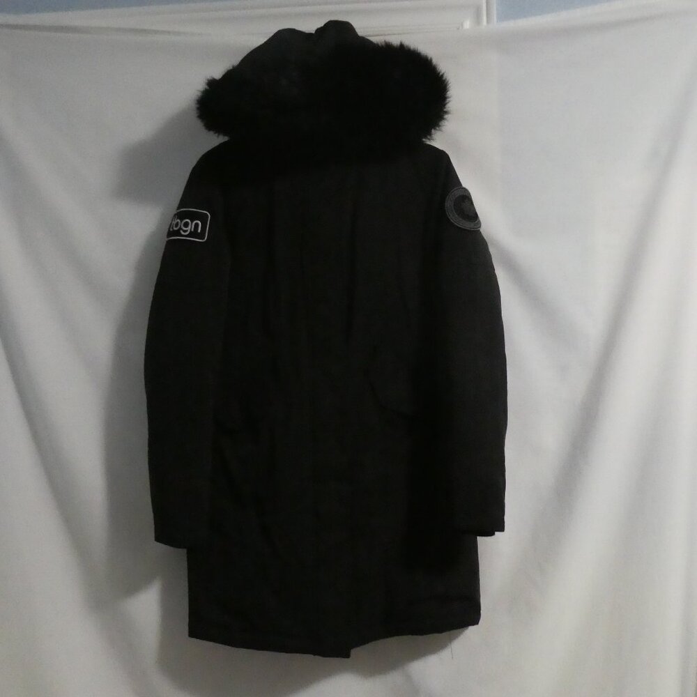 TOBOGGAN Cold Weather Gear | xs - extra small | Black Hooded Long Parka Coat